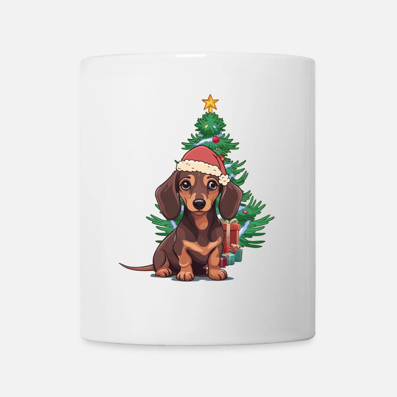 Chien de compagnie Noël Chiens Noël Père Noël - Mug blanc - blanc