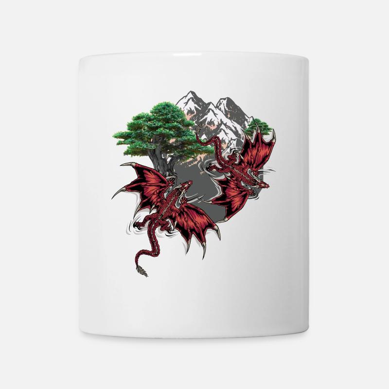 Fantasy Dragon Créature mythique Dragon Conte de fées Enfant - Mug blanc - blanc