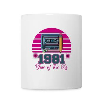 Retro Cassette 1981 - Mug - white - Front