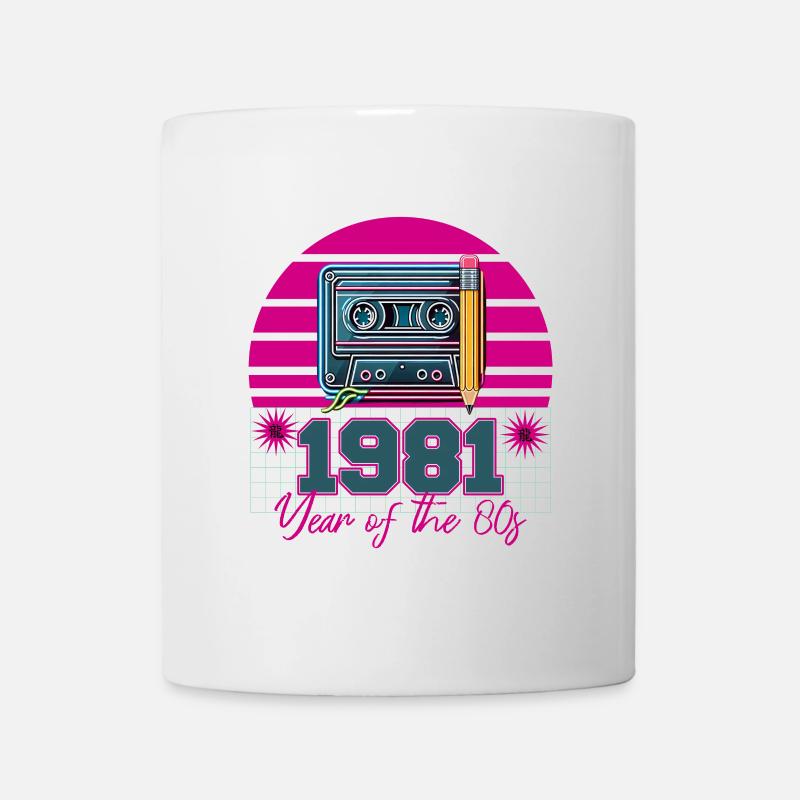 Retro Kassette 1981 - Tasse - Weiß