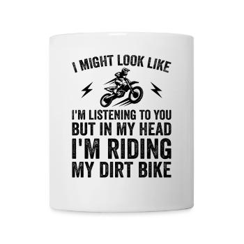 Funny Dirt Bike | Cute Motocross Dirt Bike Rider - Mug - white - Front