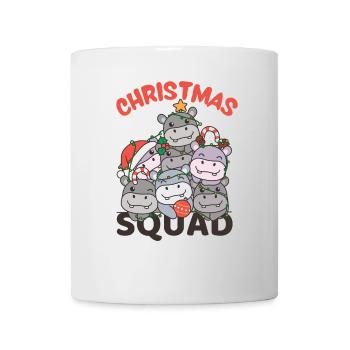 Hippo Weihnachtsbaum Christmas Squad Hippos - Tasse - Weiß - Vorne