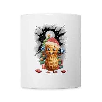 Cacahuètes Cacahuètes Père Noël Noël - Mug blanc - blanc - Devant
