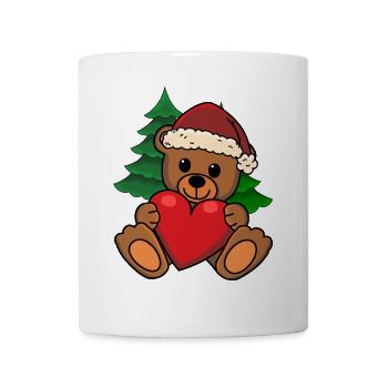 Teddy Heart Santa Claus Santa Claus Santa Claus - Mug - white - Front