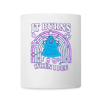 Winter Edition "It Burns when i Pee"! sarkastisch - Tasse - Weiß - Vorne