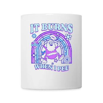Winter Edition "It Burns when i Pee"! sarkastisch - Tasse - Weiß - Vorne