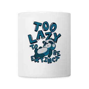 Zu faul, um ausgestorben zu sein Panda Bär Freund Riese - Tasse - Weiß - Vorne