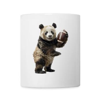 Großer Panda Fußball - Tasse - Weiß - Vorne