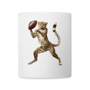 Geparden Fußball - Tasse - Weiß - Vorne