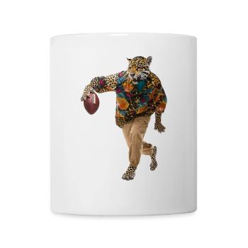 Jaguar Fußball - Tasse - Weiß - Vorne