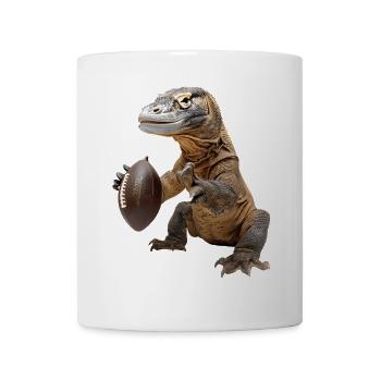 Komodowaran Fußball - Tasse - Weiß - Vorne
