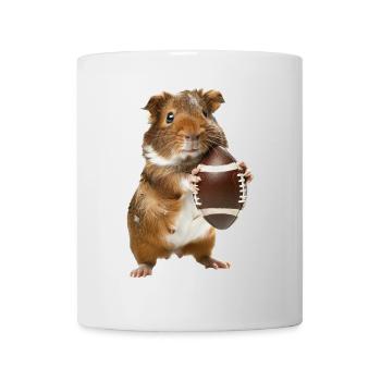 Meerschweinchen Fußball - Tasse - Weiß - Vorne