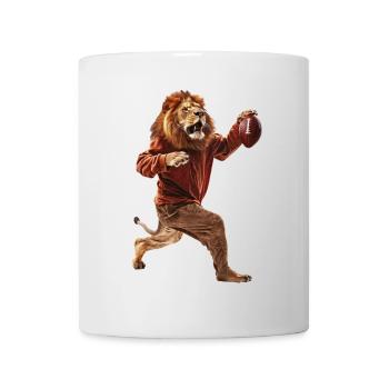 Lions Football - Mug blanc - blanc - Devant