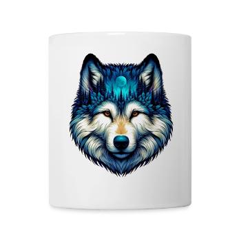 Loup - Mug blanc - blanc - Devant