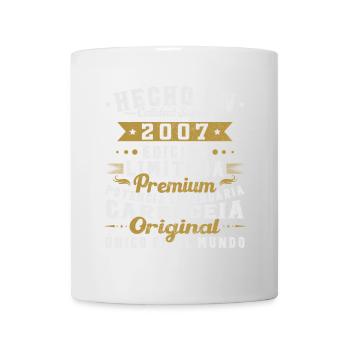 Fabriqué en 2007 18e anniversaire Vintage Gift - Mug blanc - blanc - Devant