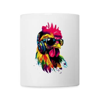 Poulet Poulet Poule Ferme Fermier Poulets mignons - Mug blanc - blanc - Devant