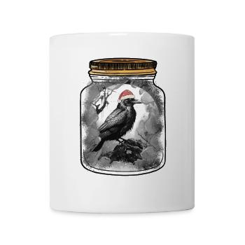 mystical Christmas fairy tale fairy tale character crow - Mug - white - Front