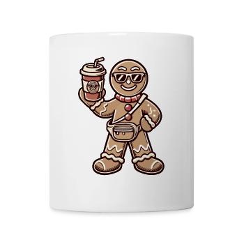 Funny Gingerbread Snob Christmas Fun - Mug - white - Front
