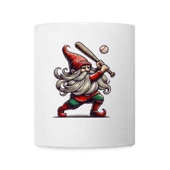 Christmas Baseball Gnome Dwarf Elf - Mug - white - Front