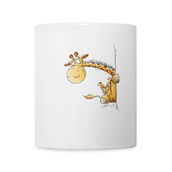 Lustige Giraffe I Wildtier Tiermotiv - Tasse - Weiß - Vorne