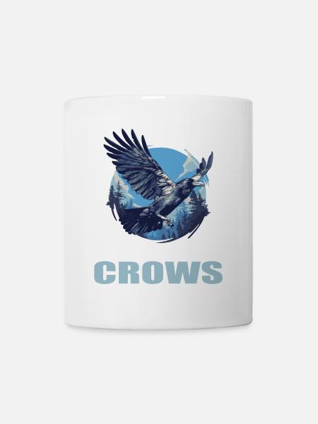 Krähen Krähe - Tasse - Weiß