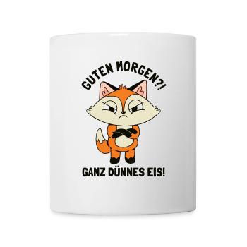 Guten Morgen Ganz Dünnes Eis Red Fox Canidae - Mug - white - Front