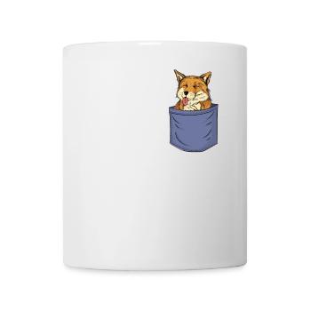 Fox Chest Pocket Canidae Caninae Red Fox Fox - Mug - white - Front