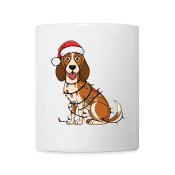 Foxhound Christmas Lights Xmas Dogs Gifts - Tasse - Weiß - Vorne