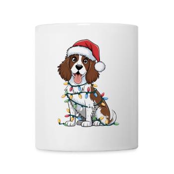 English Springer Spaniel Christmas Lights Xmas - Tasse - Weiß - Vorne