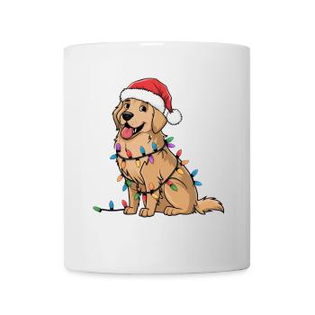 Golden Retriever Christmas Lights Xmas Dogs Gifts - Mug - white - Front