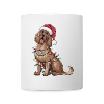 English Setter Christmas Lights Xmas Dogs Gifts - Mug - white - Front