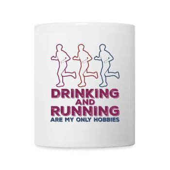 Bière de jogging - Mug blanc - blanc - Devant
