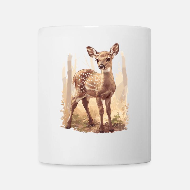 Hirsche Hirsch - Tasse - Weiß
