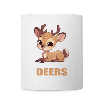 Hirsche Hirsch - Tasse - Weiß - Vorne