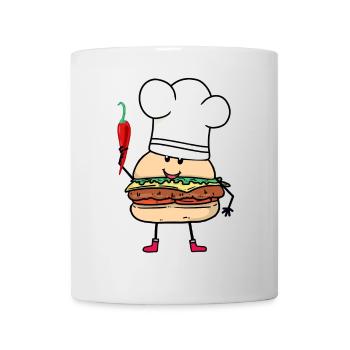 Chilli Cook Cooks Cook Burger Kitchen Cooking - Mug - white - Front