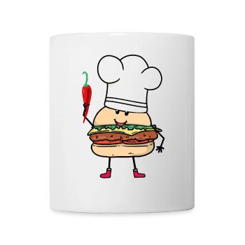 Chilli Cook Cooks Cook Burger Kitchen Cooking - Mug - white - Front