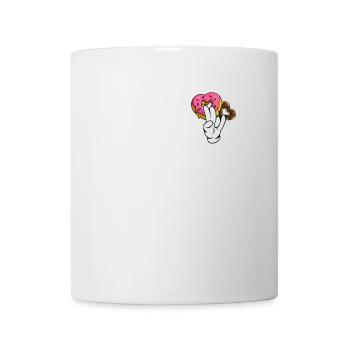 idiot embarrassant sarcasme nerd geek beignet - Mug blanc - blanc - Devant