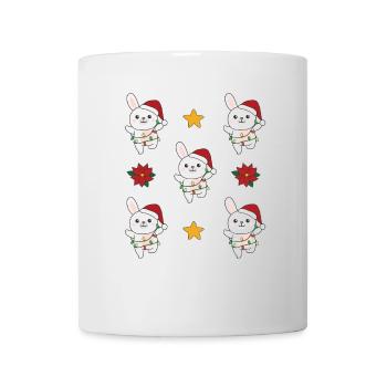 Lapin Noël Animaux d’hiver Lapins - Mug blanc - blanc - Devant