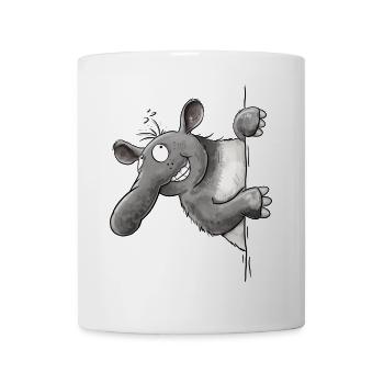 Drolliges Tapir I Cartoon Tiermotiv - Tasse - Weiß - Vorne