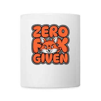 Zero Fox Given Canidae Caninae Rotfuchs Fuchs Liebhaber - Tasse - Weiß - Vorne
