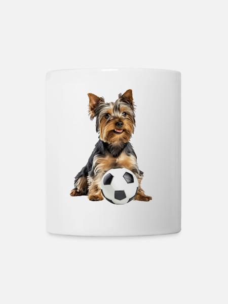 Yorkshire Terrier - Tasse - Weiß