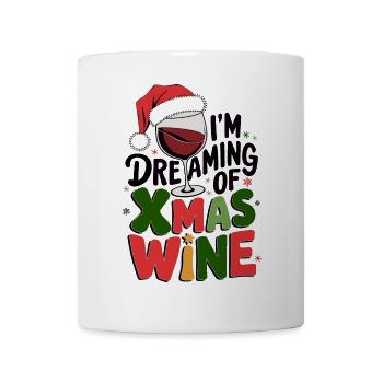 Weihnachtswein-Weihnachts-Trinkdesign - Tasse - Weiß - Vorne