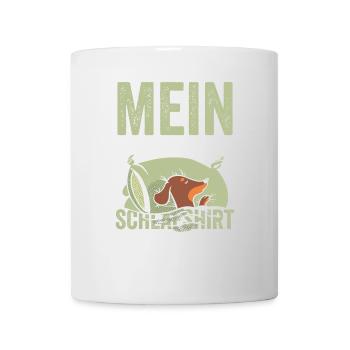 Offizielles Schlafshirt Dachshund - Tasse - Weiß - Vorne