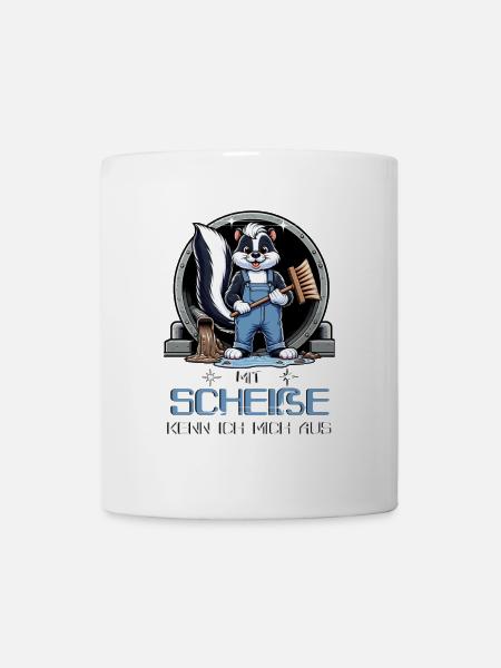 Kanalreiniger Stinktier - Tasse - Weiß