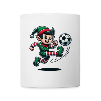Christmas Elf Soccer Player Fun - Mug - white - Front