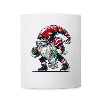 Noël Football Gnome Nain Elfe Gnome Gnome - Mug blanc - blanc - Devant