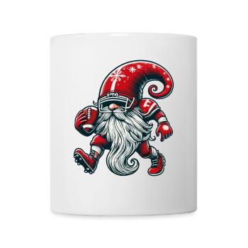 Noël Football Gnome Nain Elfe Gnome Gnome - Mug blanc - blanc - Devant