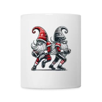 Christmas Football Gnome Dwarf Elf - Mug - white - Front