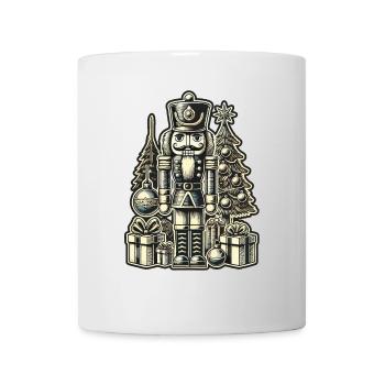 Christmas Nutcracker with Christmas Tree - Mug - white - Front