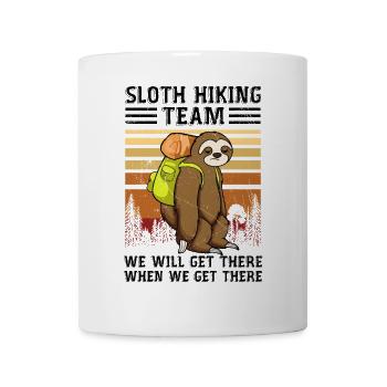 Sloth Hiking Team We Will Get There When We Get - Mug - white - Front
